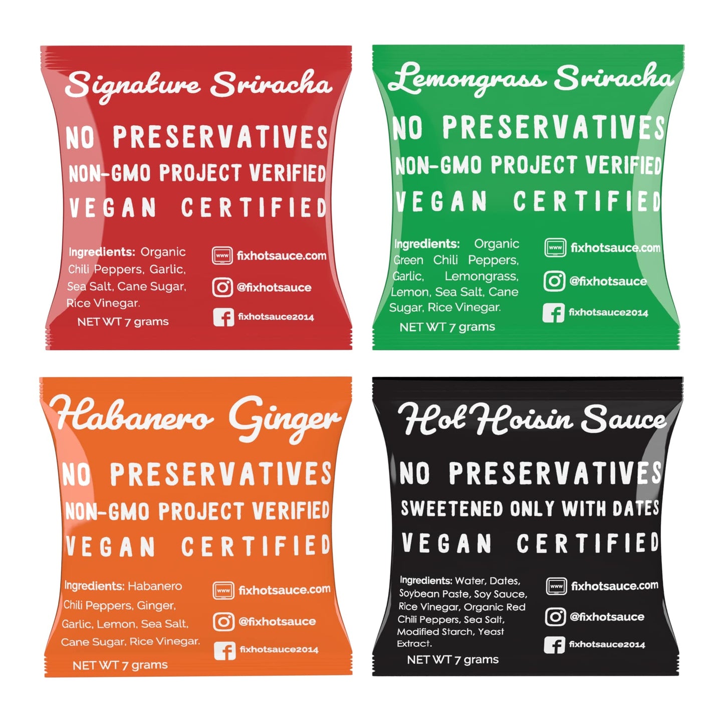 Fix Hot Sauce To-Go Packets - Variety Pack